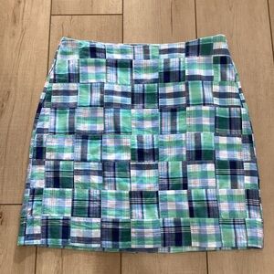Talbots A-Line Madras Skirt Size 6